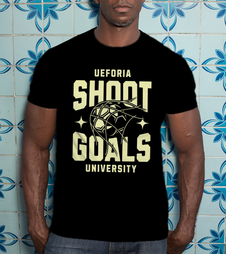 UEFORIA SHOOT GOALS UNIVERSITY Basketball T-Shirt