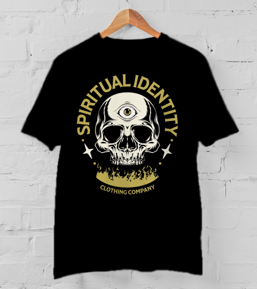 SPIRITUAL IDENTITY THREE-EYED SKULL CLOTHING COMPANY T-Shirt