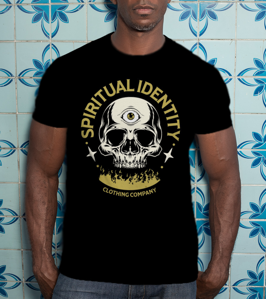 SPIRITUAL IDENTITY THREE-EYED SKULL CLOTHING COMPANY T-Shirt