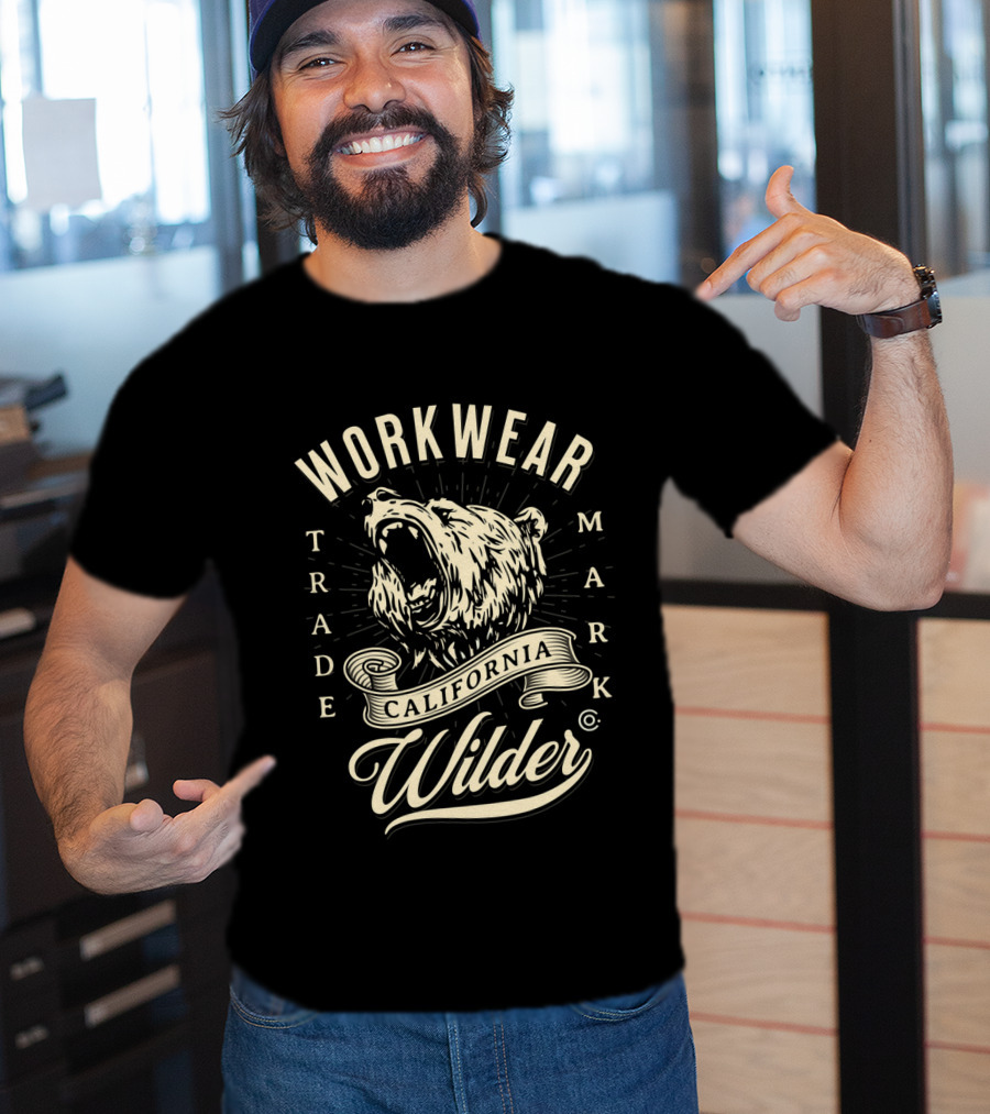 WORKWEAR TRADEMARK CALIFORNIA WILDER BEAR T-Shirt