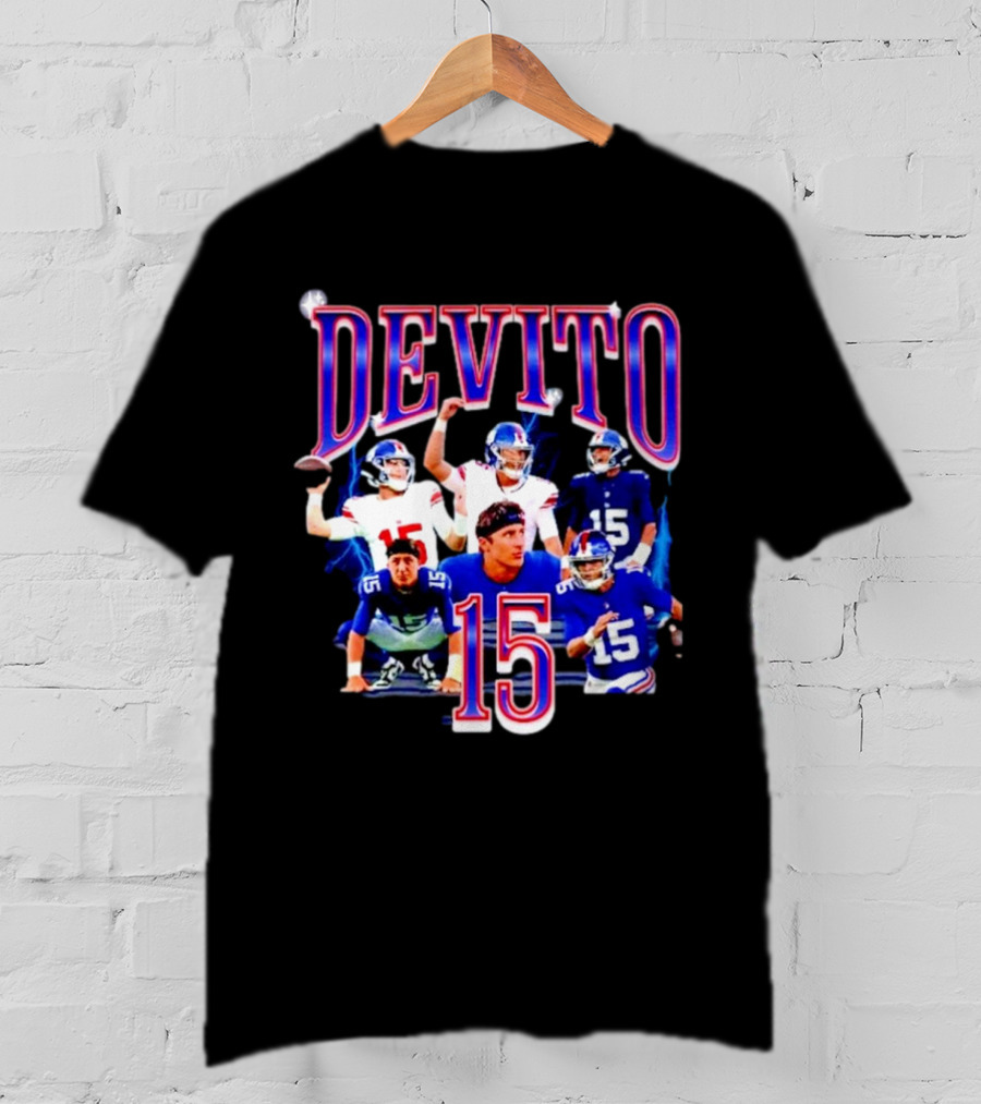 Devito 15 New York Giants Football Player T-Shirt