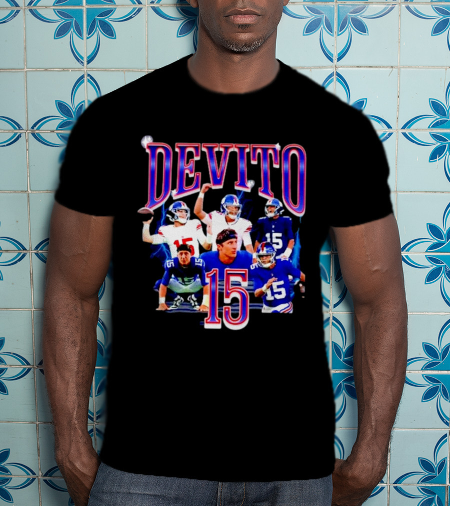 Devito 15 New York Giants Football Player T-Shirt