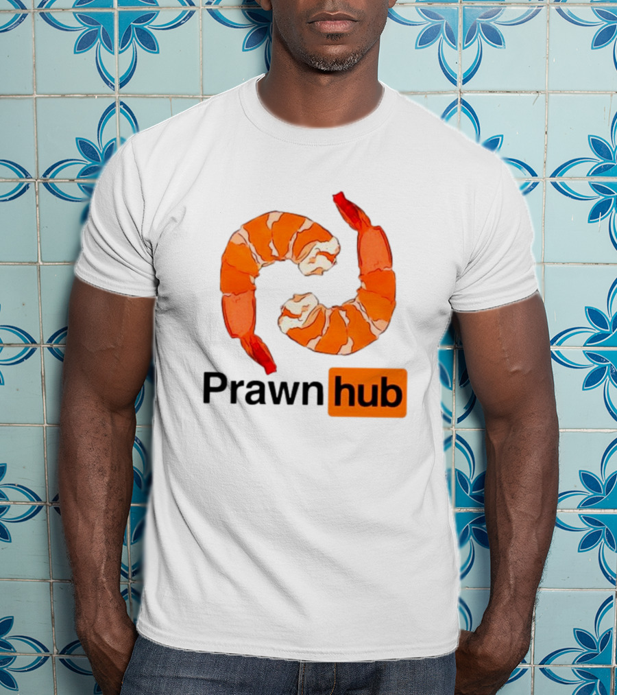 Prawn Hub Parody With Shrimp T-Shirt