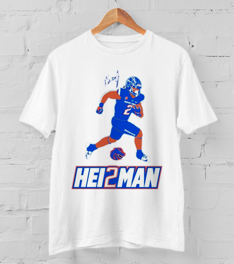 Ashton Jeanty Boise State Broncos Hei2man Football Player T-Shirt
