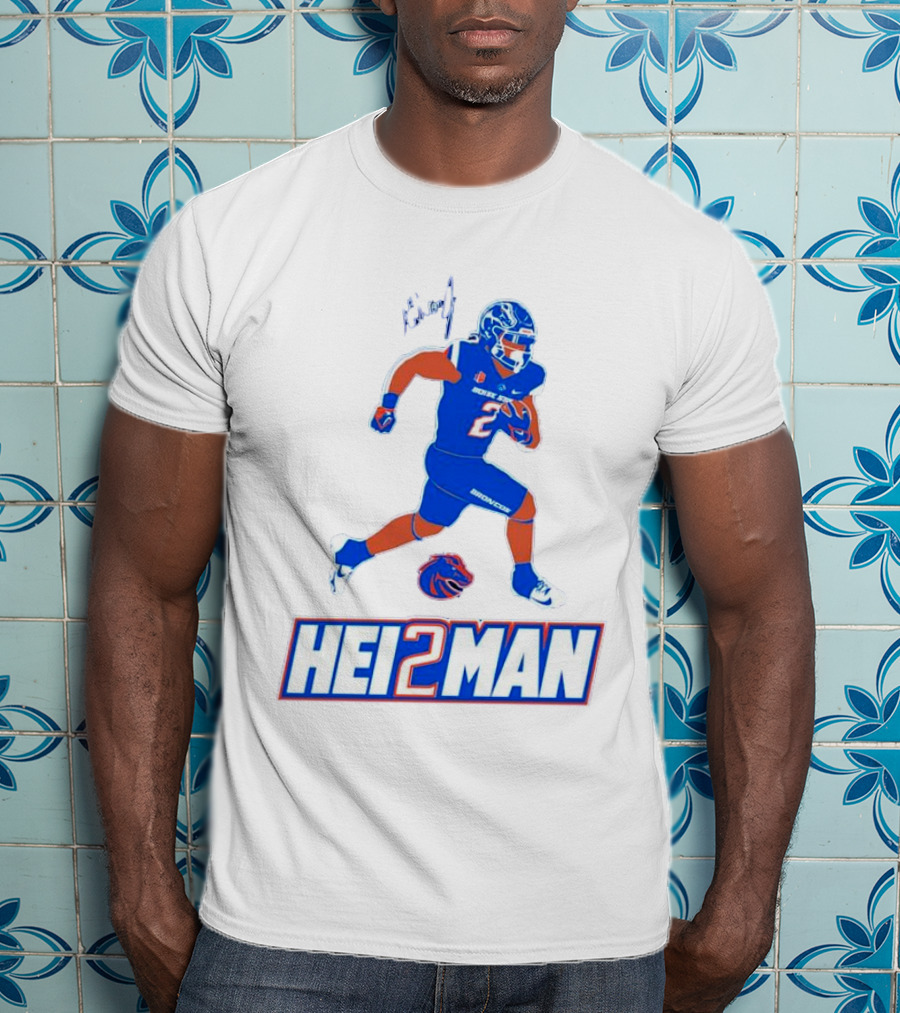 Ashton Jeanty Boise State Broncos Hei2man Football Player T-Shirt