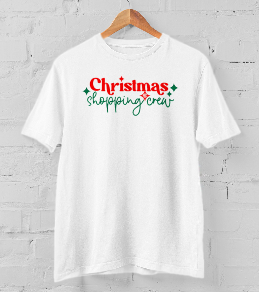 Christmas Shopping Crew Holiday Team Festive Outing T-Shirt