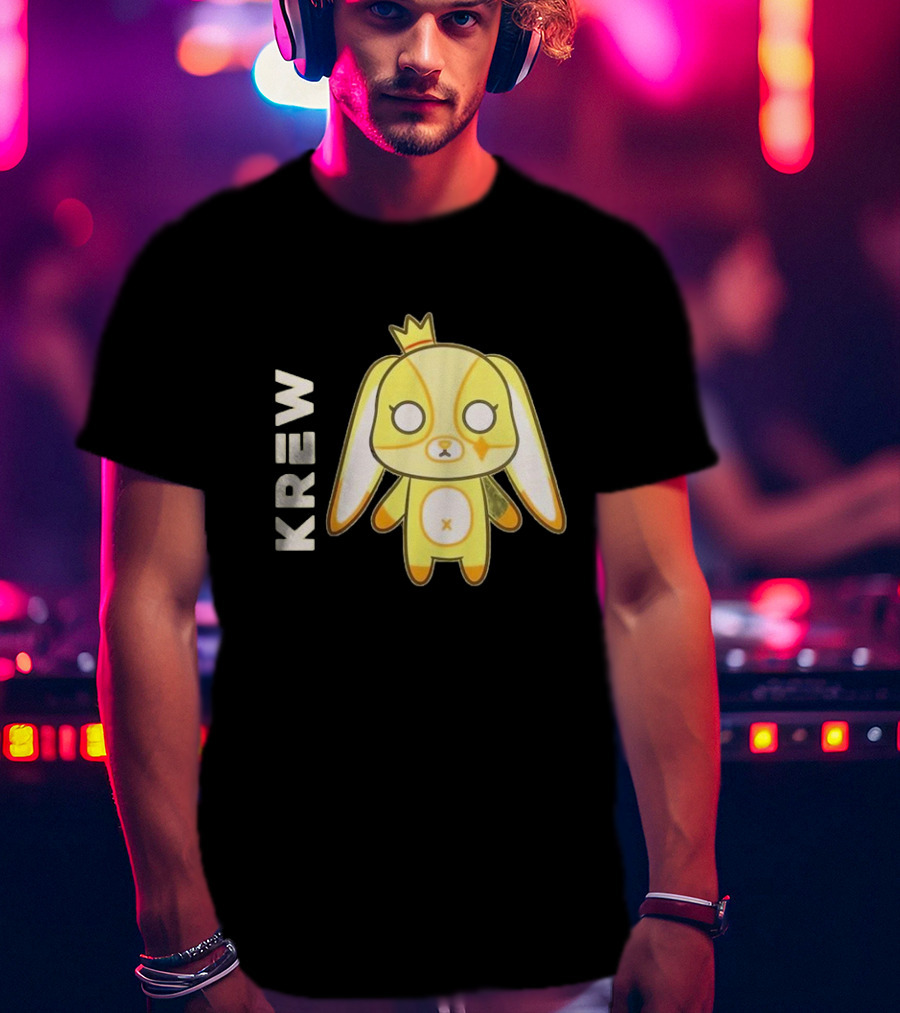 Krew Gold Crowned Teddy Character T-Shirt