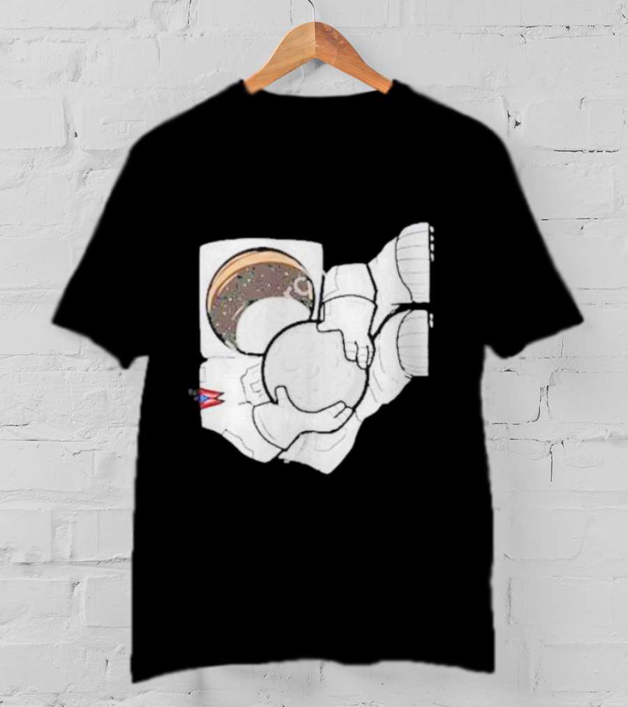 Strange Planet Ohio Moonwalker Cosmic Astronaut Holding Celestial Sphere T-Shirt