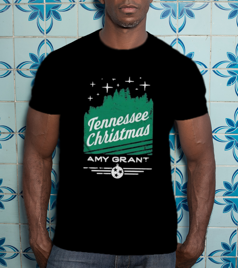 Tennessee Christmas Amy Grant Stars Trees T-Shirt