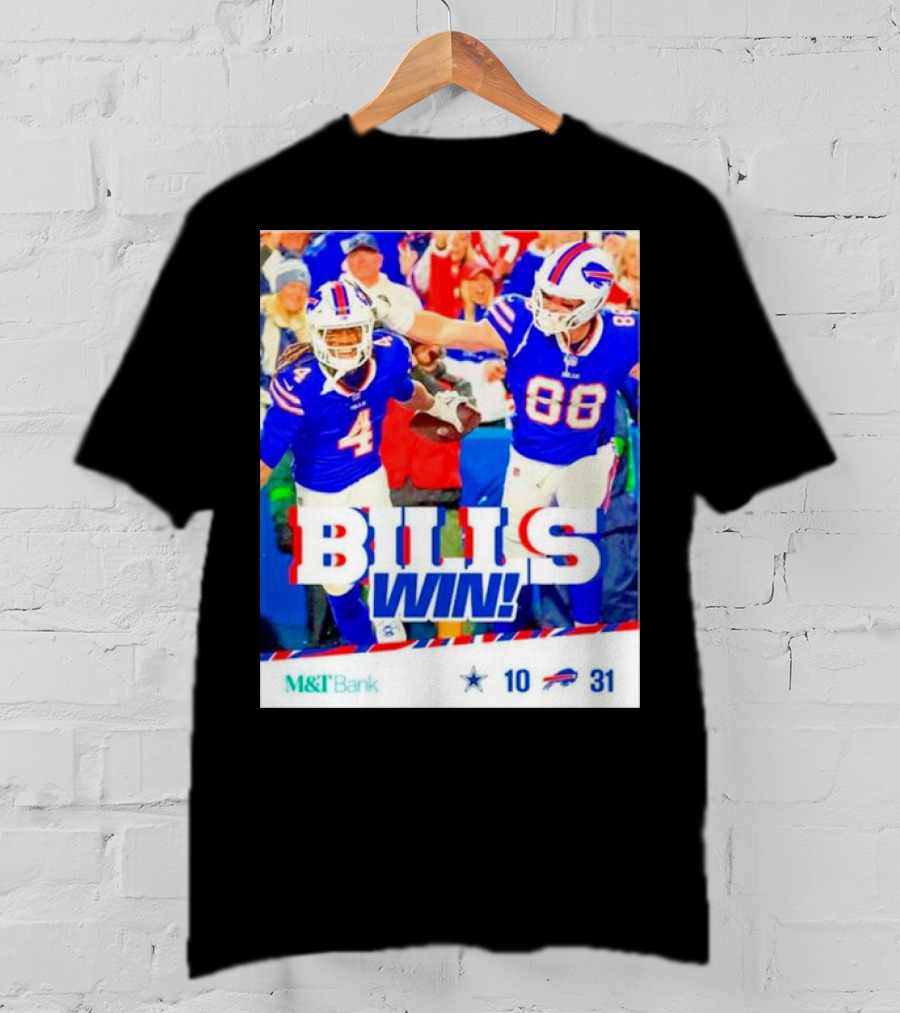 Buffalo Bills Win Dallas Cowboys 31-10 T-Shirt