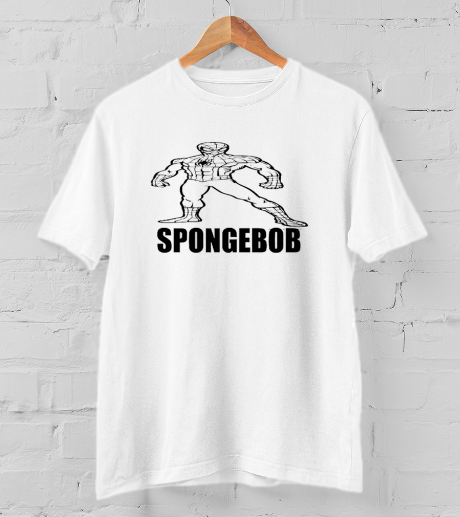 SPONGEBOB BLACK SPIDER-MAN T-Shirt