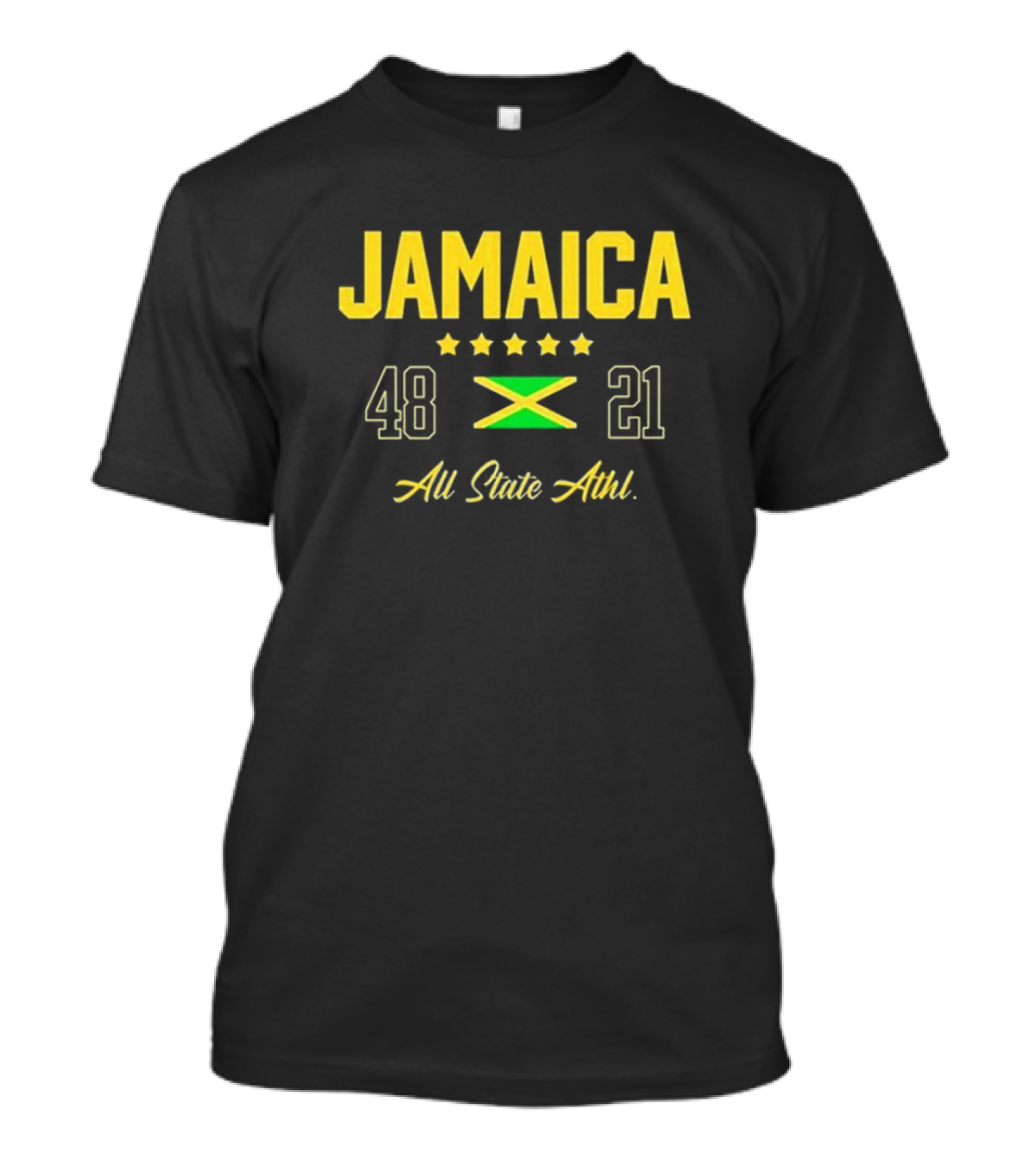 Jamaica Flag 48 21 All State Athl T-Shirt