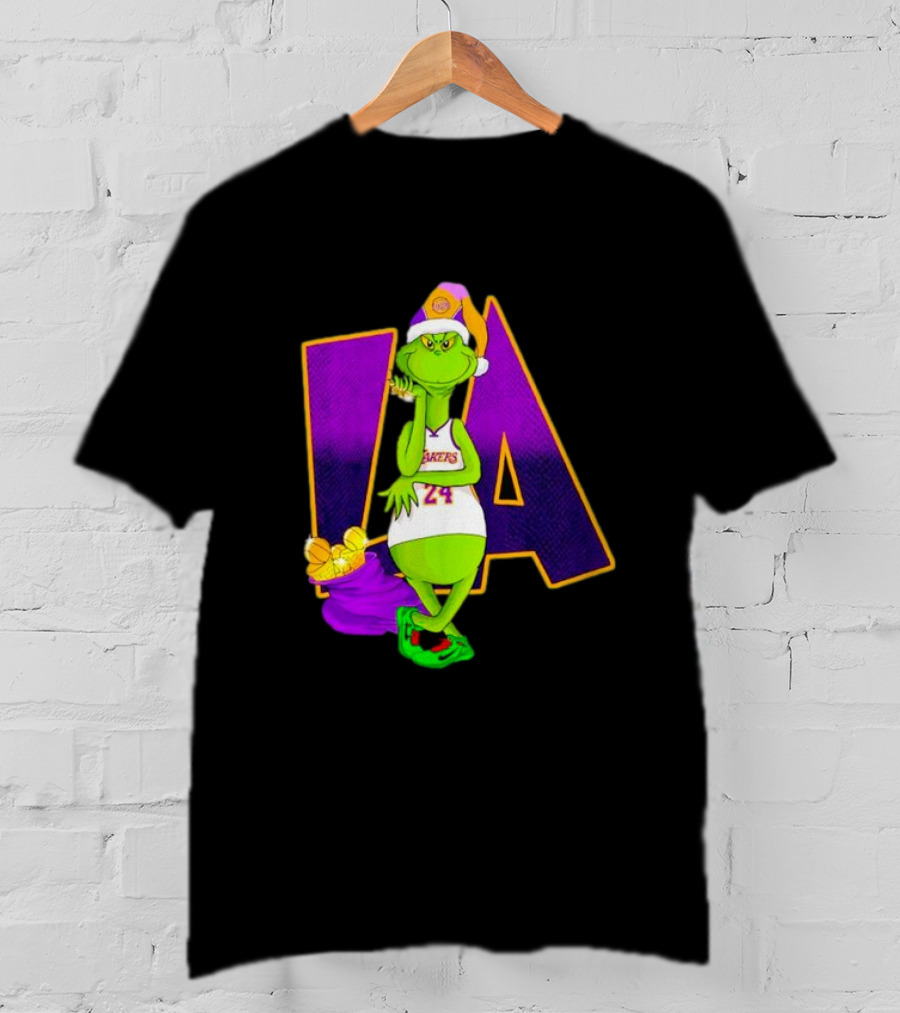 Kobe Bryant Grinch LA Lakers 24 Grinchmas T-Shirt