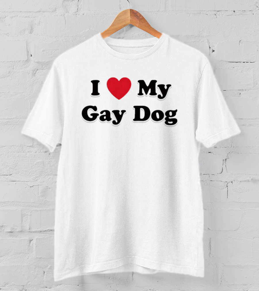 I Heart My Gay Dog T-Shirt