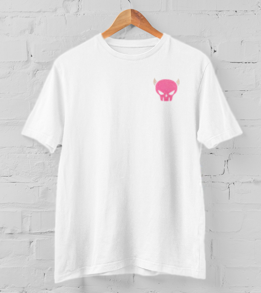 Ironmouse Pink Devil Skull T-Shirt