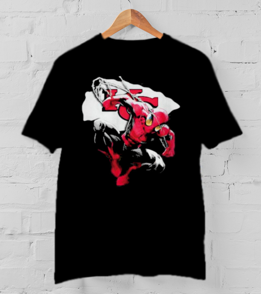Kansas City Chiefs Spiderman KC Kansas T-Shirt