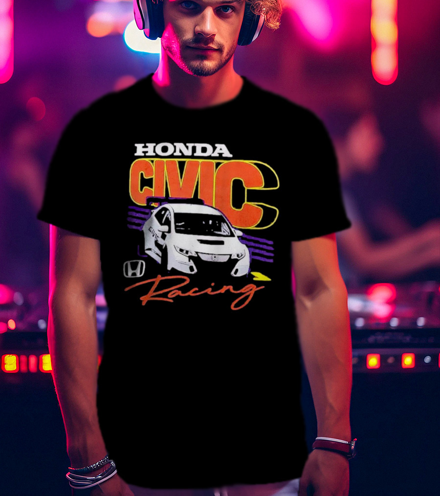 Honda Civic Racing Racecar T-Shirt