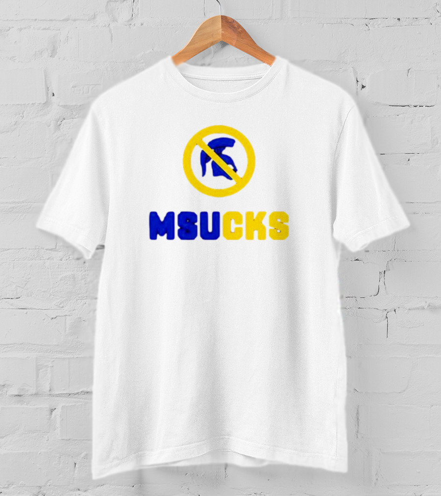 Michigan State Spartans MSU Sucks No Spartan T-Shirt