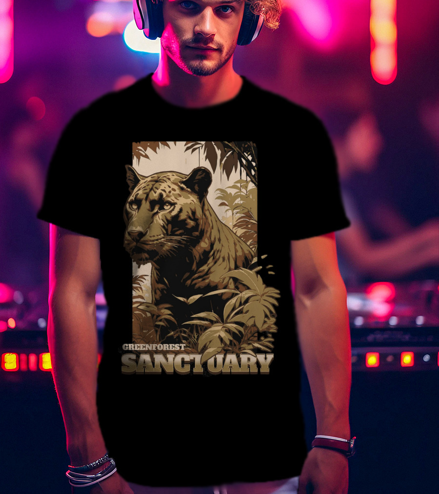 Greenforest Sanctuary Panther T-Shirt