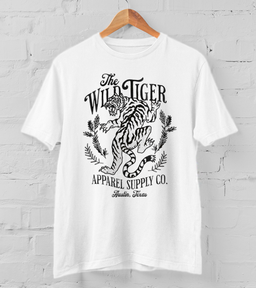 The Wild Tiger Apparel Supply Co. Austin, Texas T-Shirt