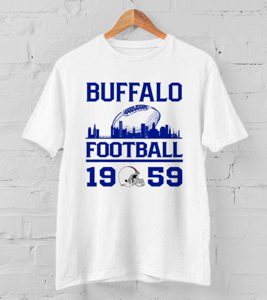 Buffalo Football 1959 Skyline Helmet T-Shirt