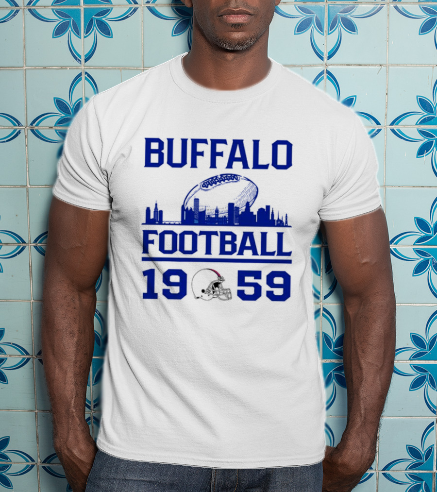 Buffalo Football 1959 Skyline Helmet T-Shirt