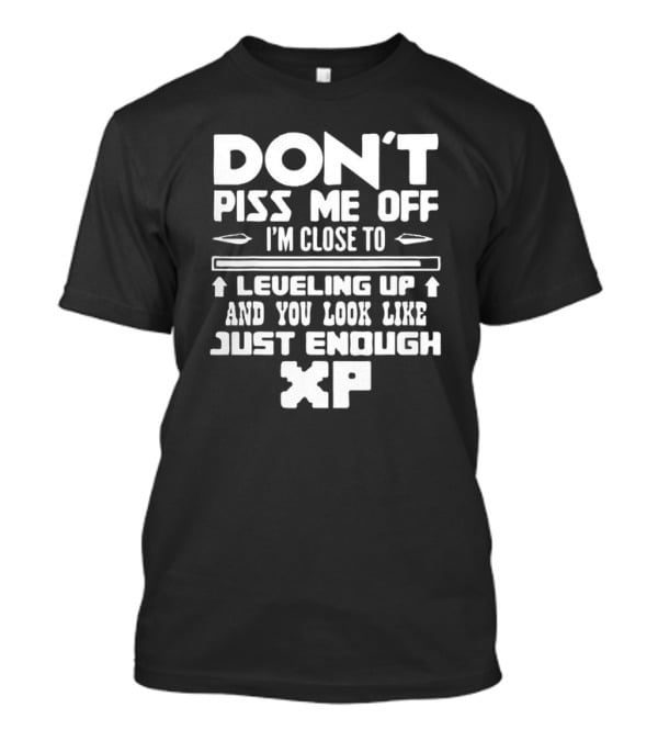 Don’t Piss Me Off I’m Close To Leveling Up And You Look Like Just Enough XP T-Shirt