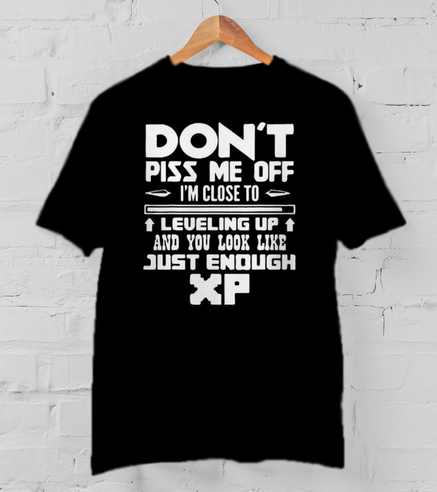 Don’t Piss Me Off I’m Close To Leveling Up And You Look Like Just Enough XP T-Shirt