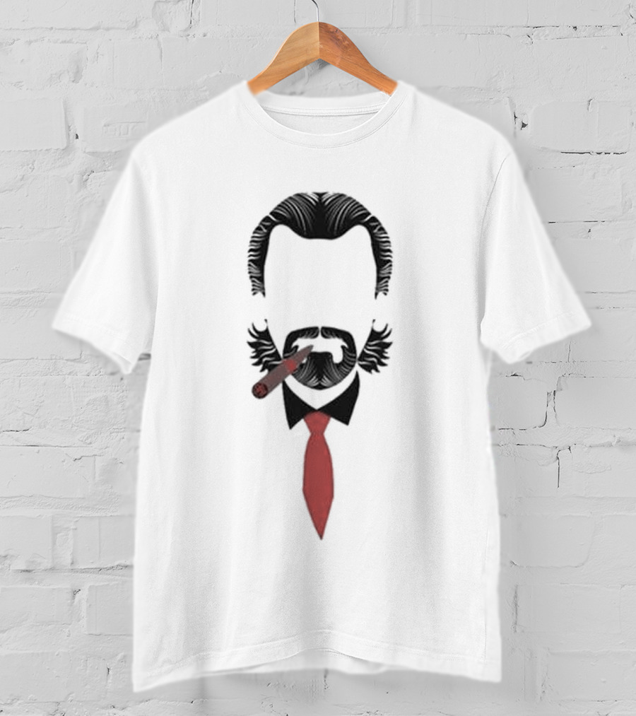 John Buccigross Barry Melrose Iconic Cigar And Red Tie Look T-Shirt