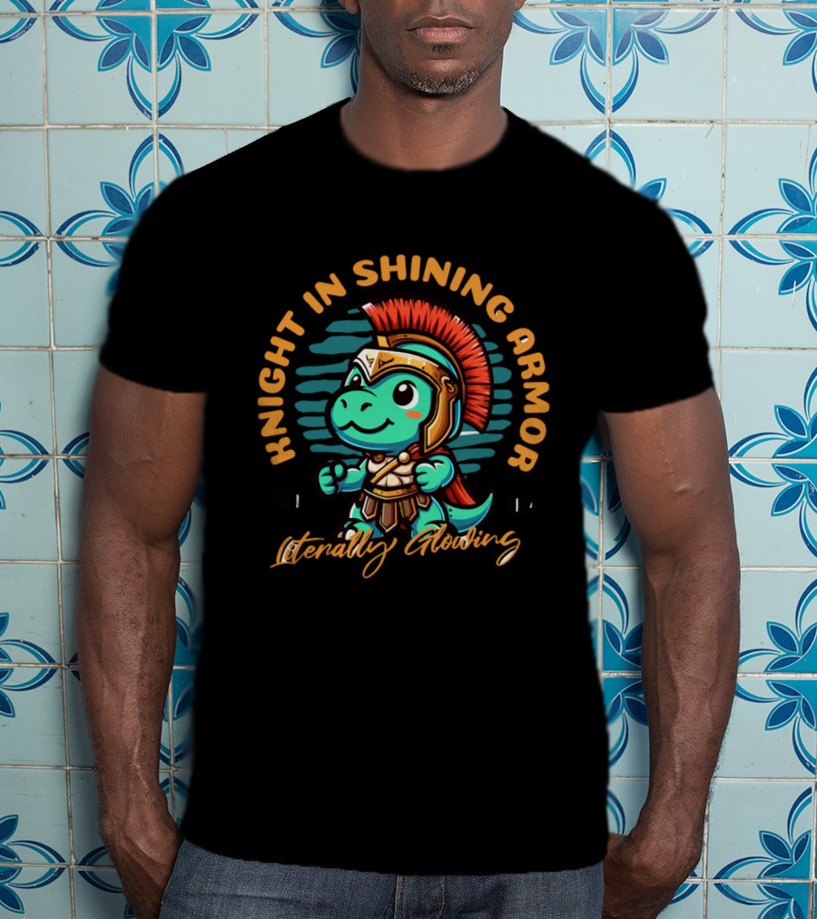 Knight In Shining Armor Literally Glowing Baby Knight T-Shirt