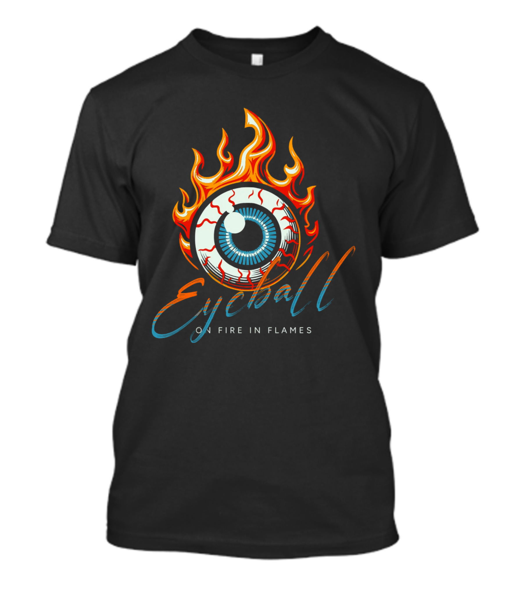 Eyeball On Fire In Flames T-Shirt