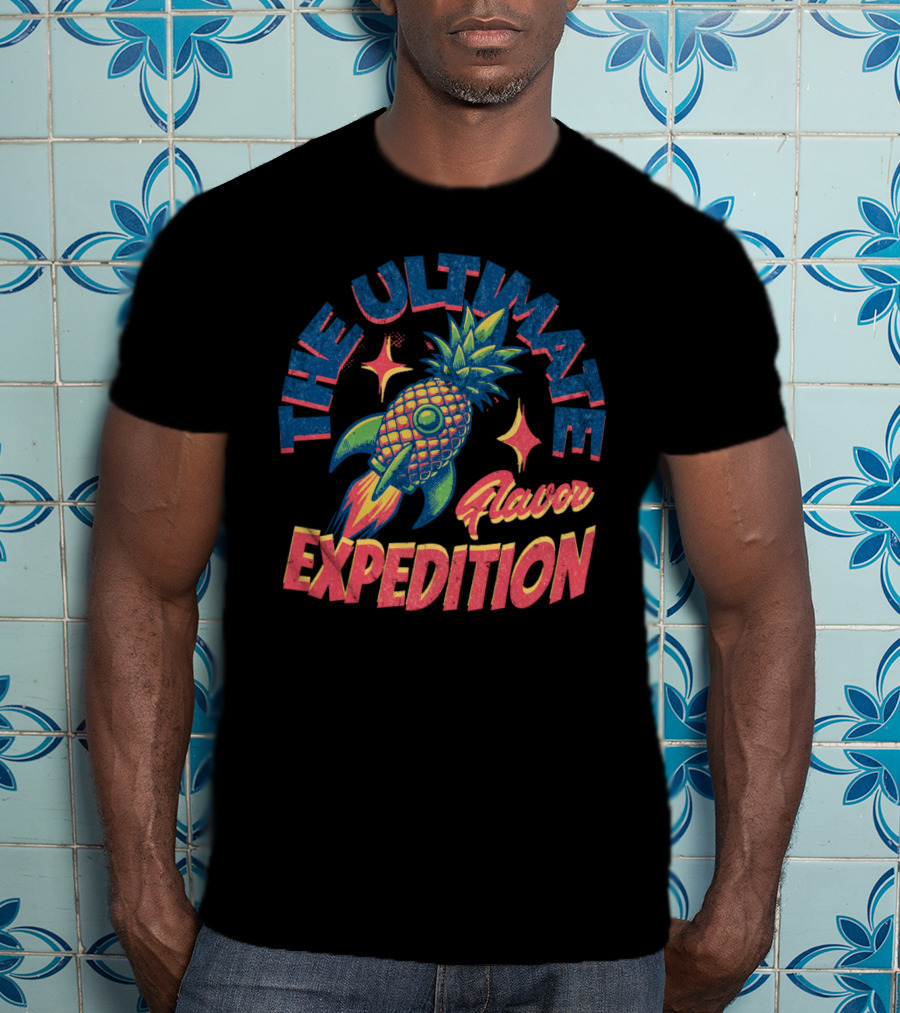 The Ultimate Flavor Expedition Pineapple Rocket Adventure T-Shirt