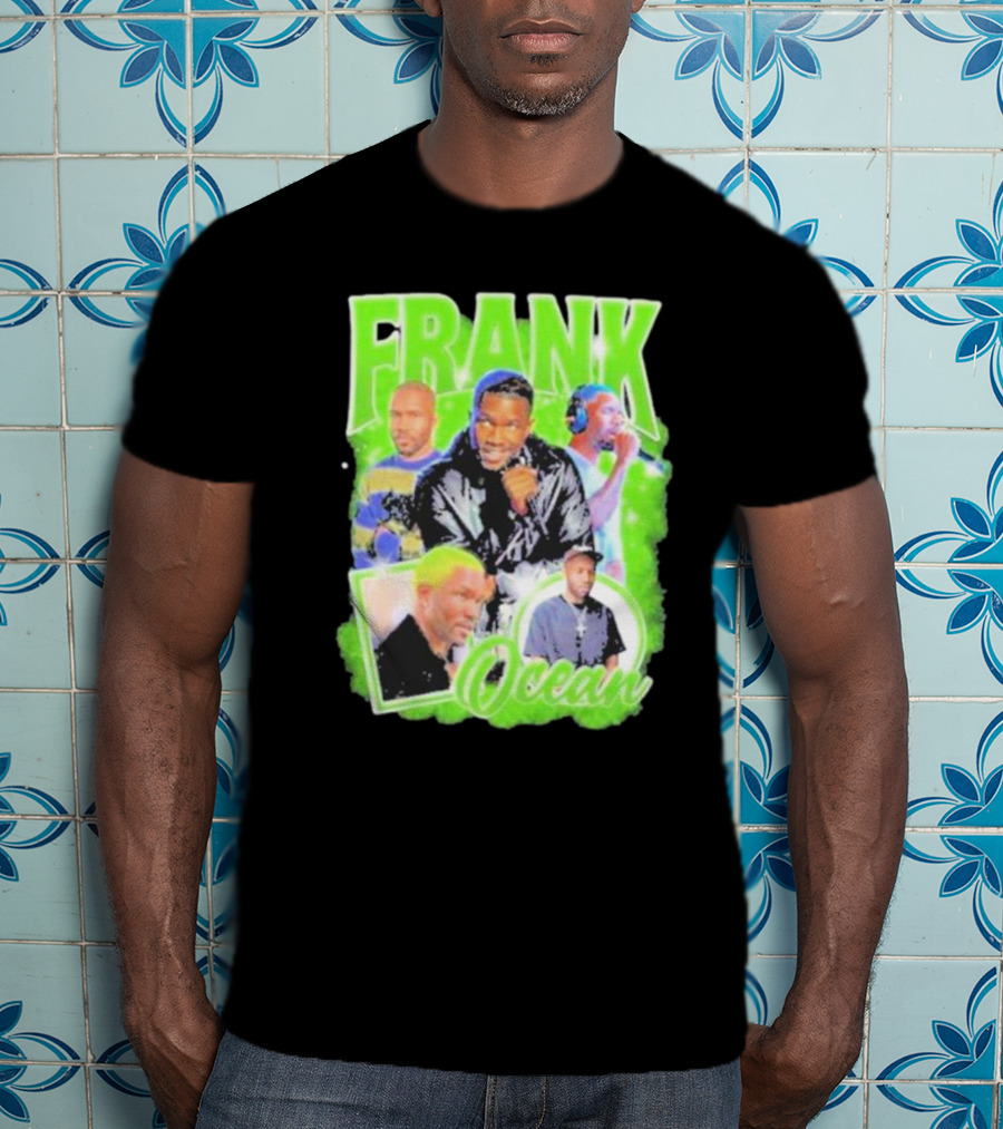 Frank Ocean Vintage Rap Music Collage T-Shirt