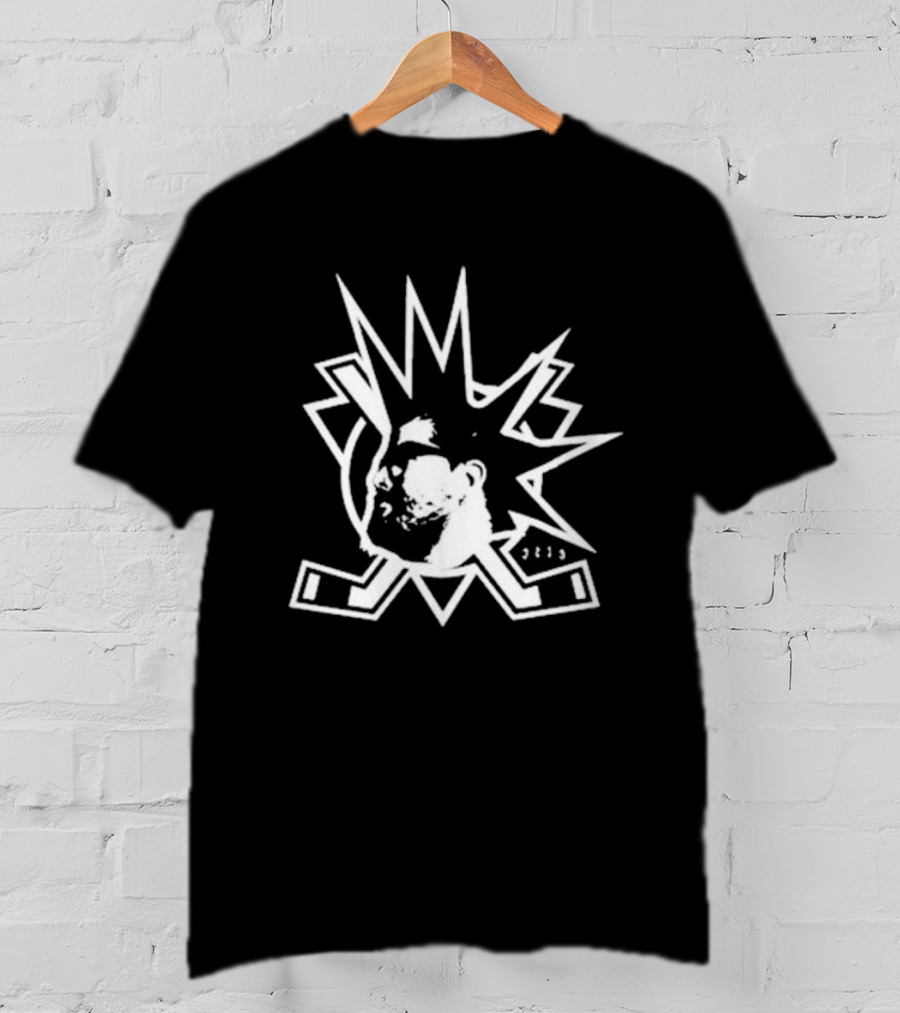 JC13 Gear Hockey Punk Logo With Crossed Sticks T-Shirt