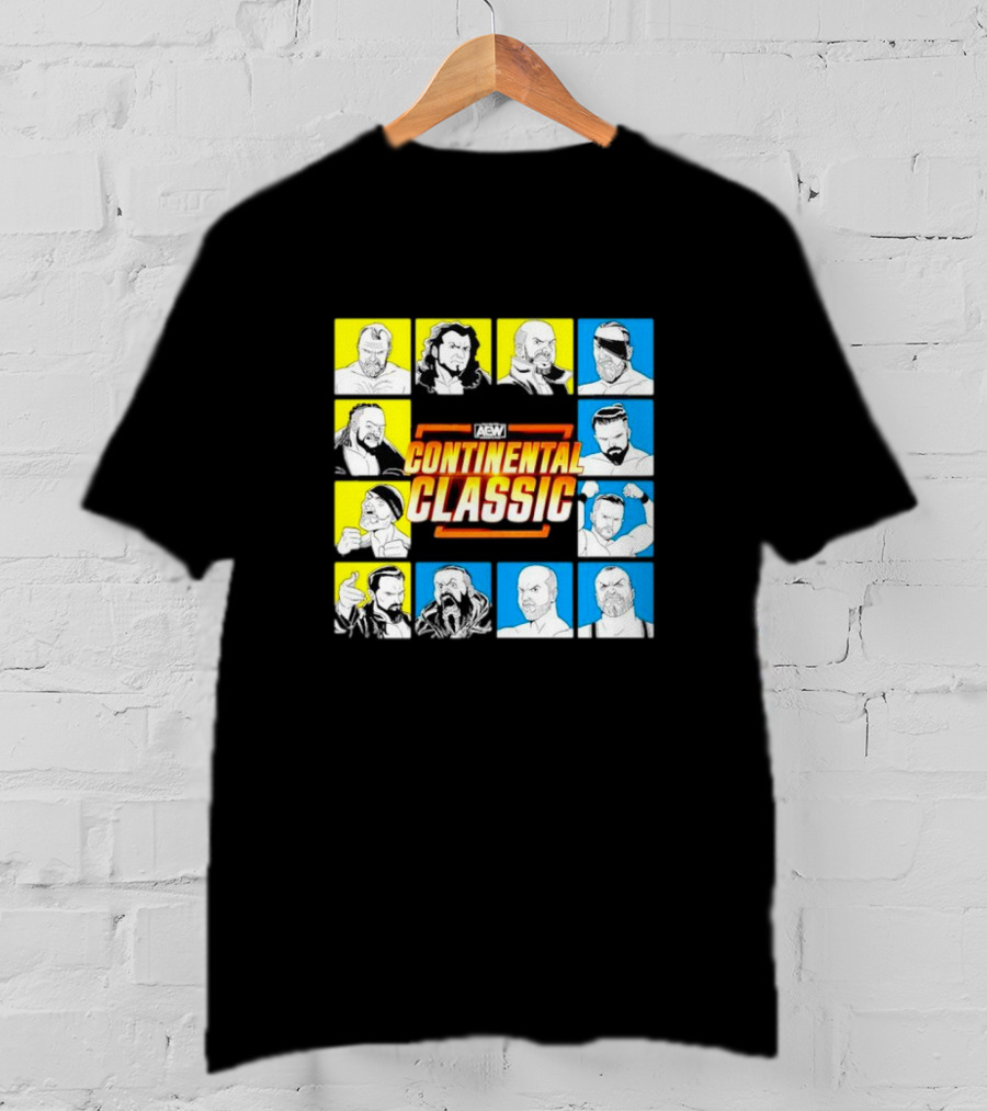 AEW Continental Classic Wrestling Tournament Lineup T-Shirt