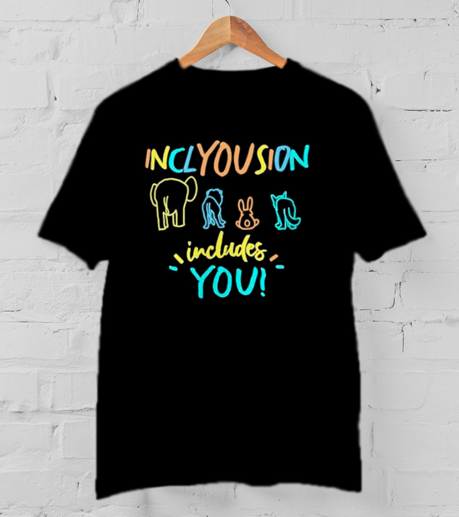 Inclyousion Includes You Animal Outlines T-Shirt