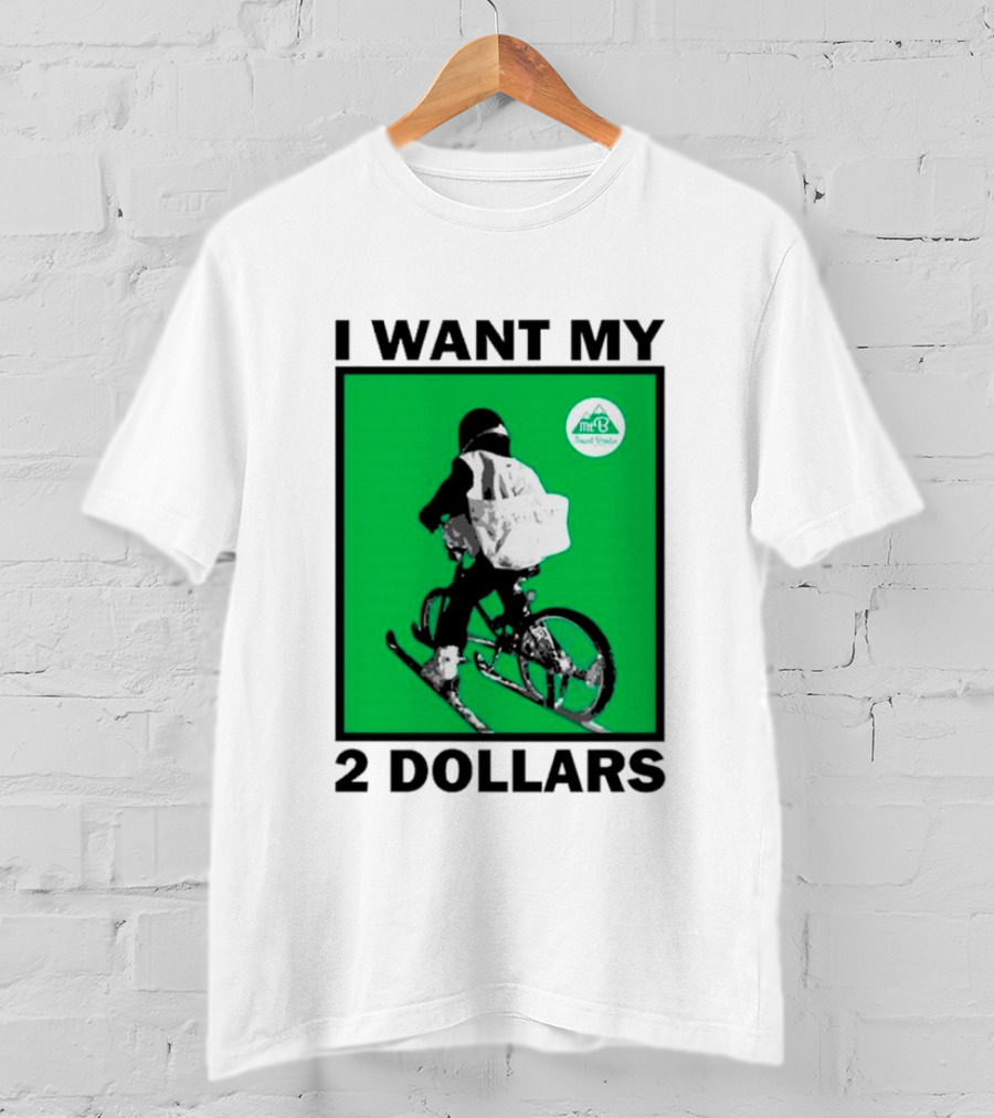 I Want My 2 Dollars Johnny Gasparini Ski Bike T-Shirt