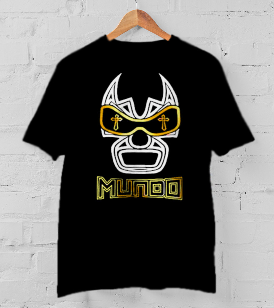 Lucha Underground Mundo Mask Iconic Cross T-Shirt