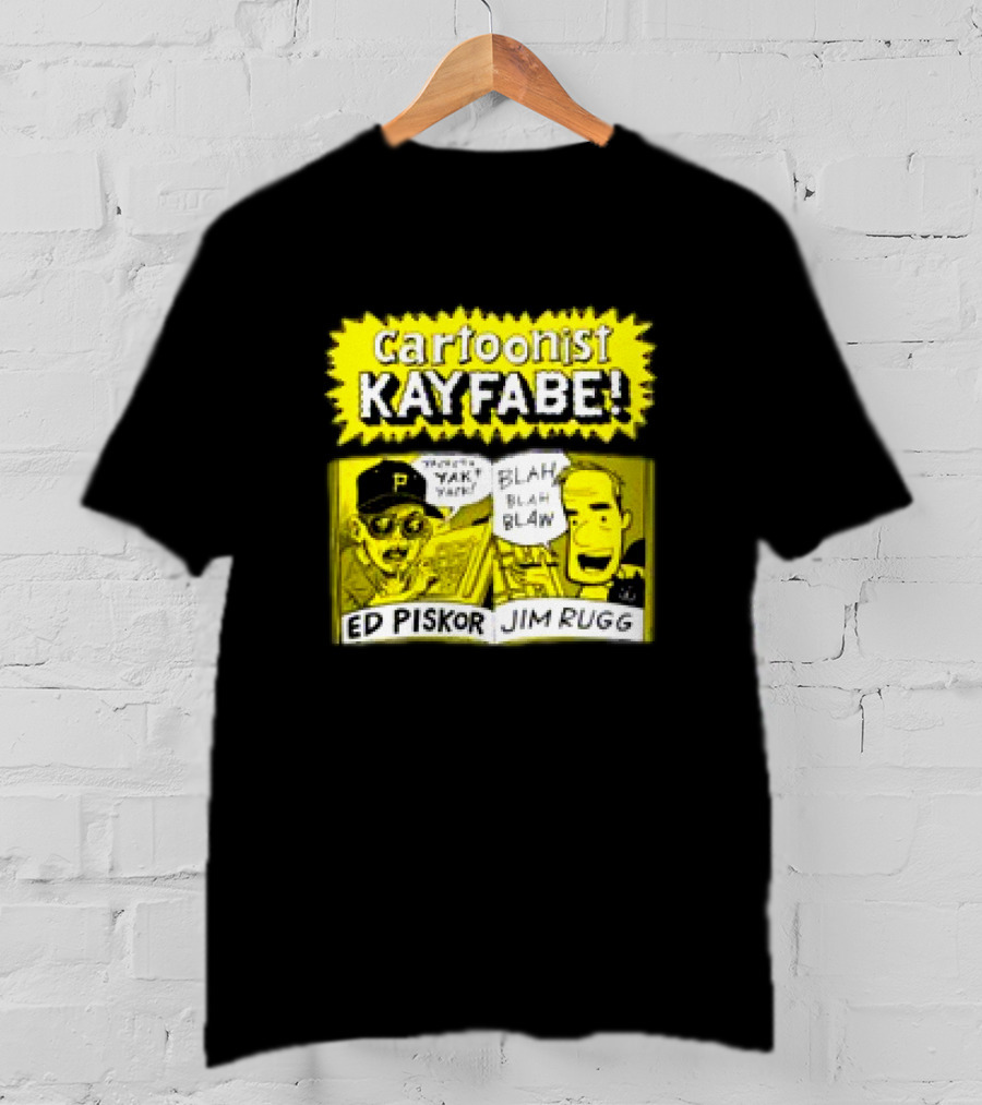 Cartoonist Kayfabe Ed Piskor Jim Rugg Yak Blah T-Shirt