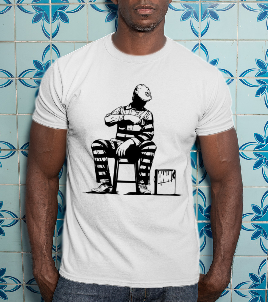 Dolk Prison Painter Sits With Paint Bucket T-Shirt