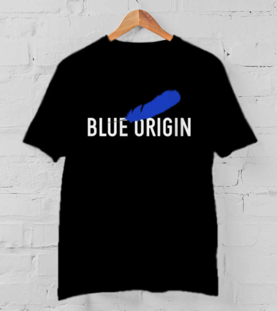 Blue Origin Feather Logo Print T-Shirt