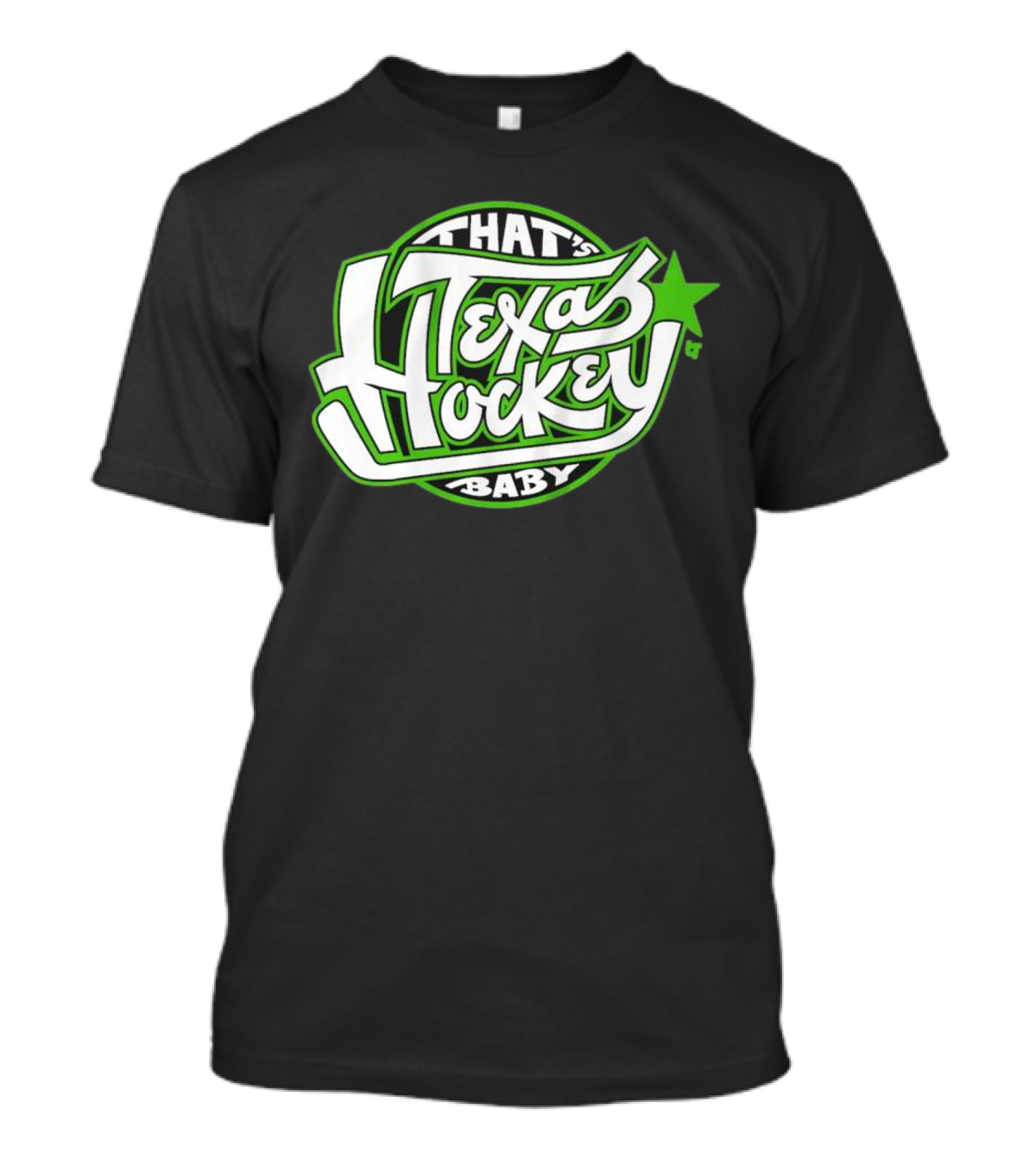 That's Texas Hockey Baby Bold Green Star T-Shirt