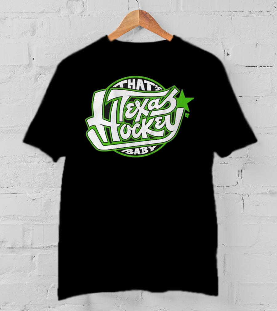 That's Texas Hockey Baby Bold Green Star T-Shirt