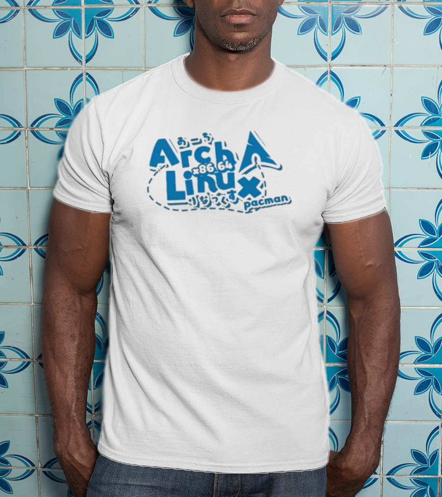 Arch Linux X86_64 Pacman Japanese Text T-Shirt