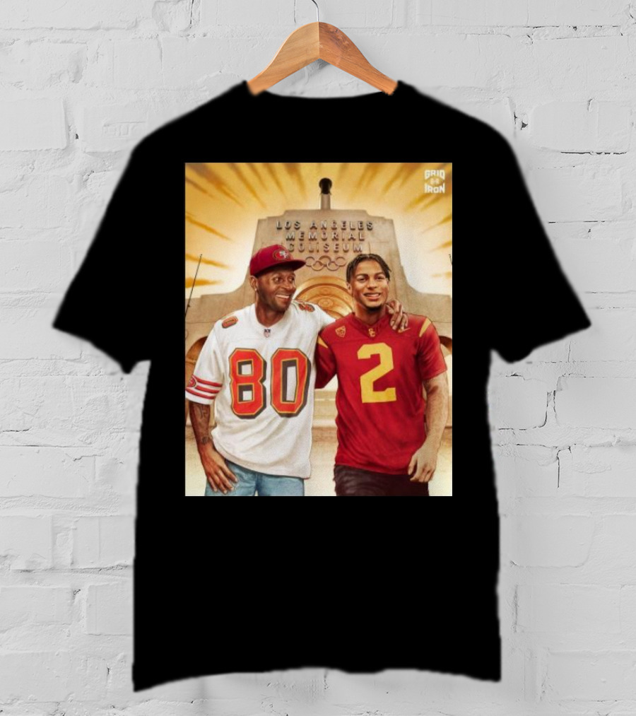 Gridiron Los Angeles Memorial Coliseum Football Legacy 80 2 T-Shirt