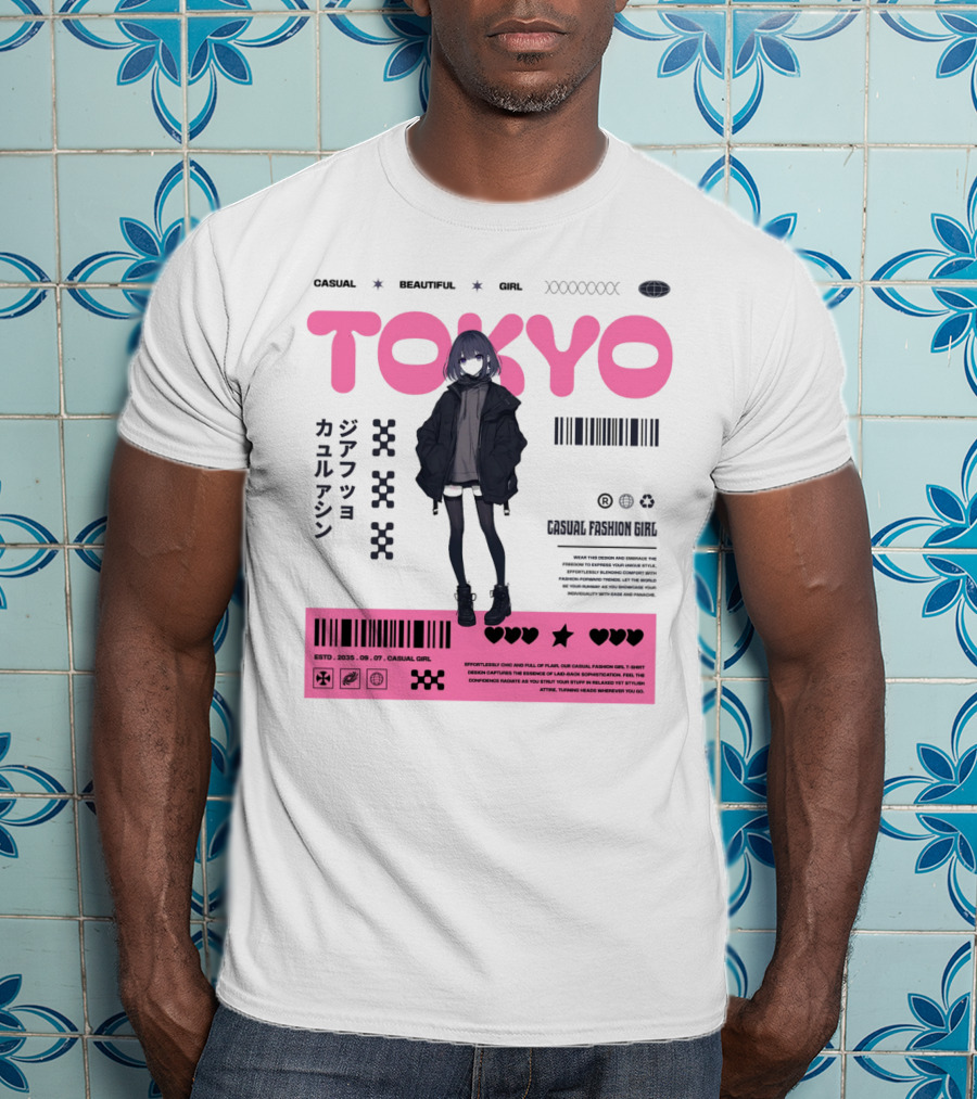TOKYO Casual Beautiful Girl 2035 T-Shirt