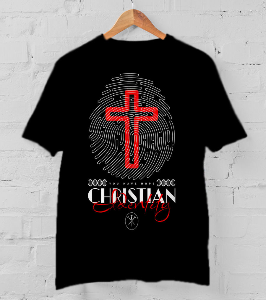 Chistian Identity You Have Hope Fingerprint Cross T-Shirt