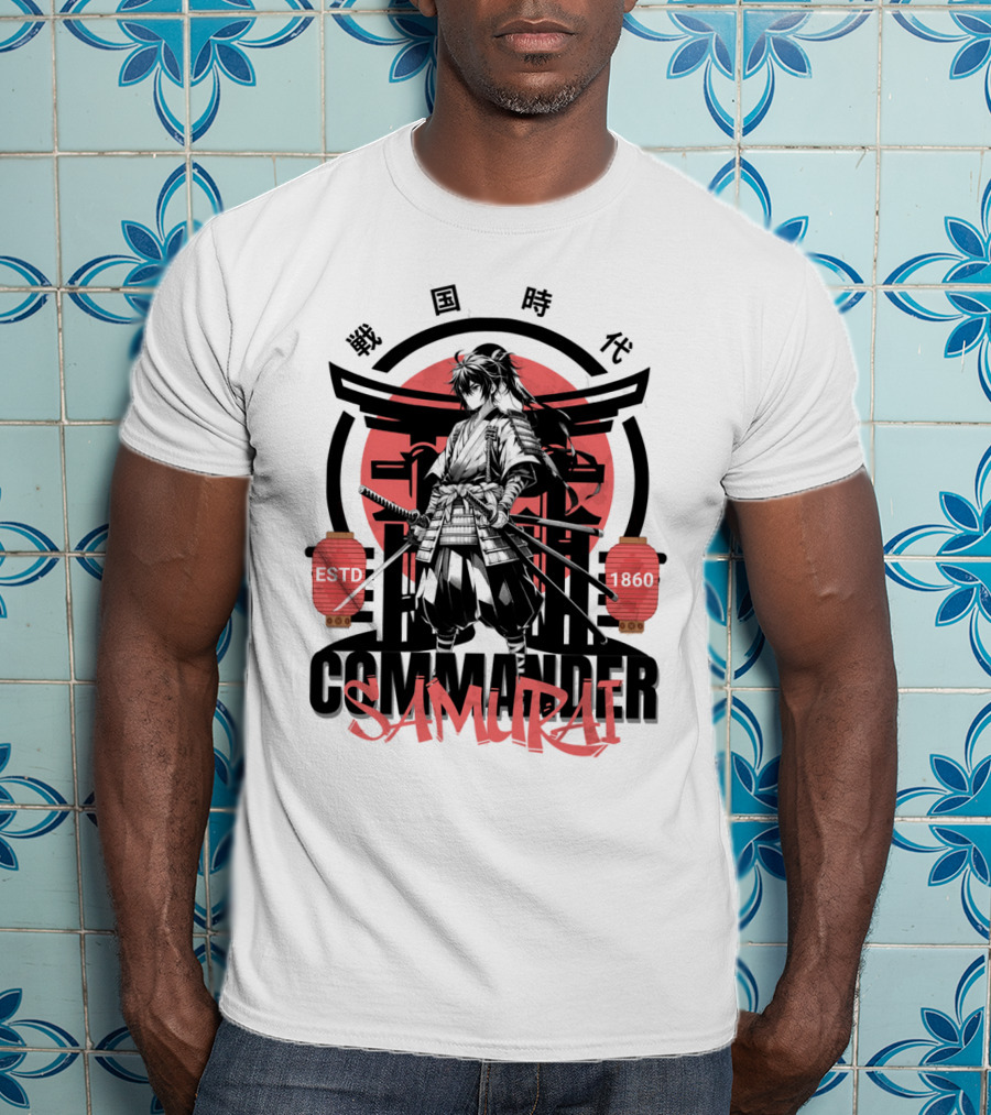 Commander Samurai ESTD 1860 Sengoku Jidai T-Shirt