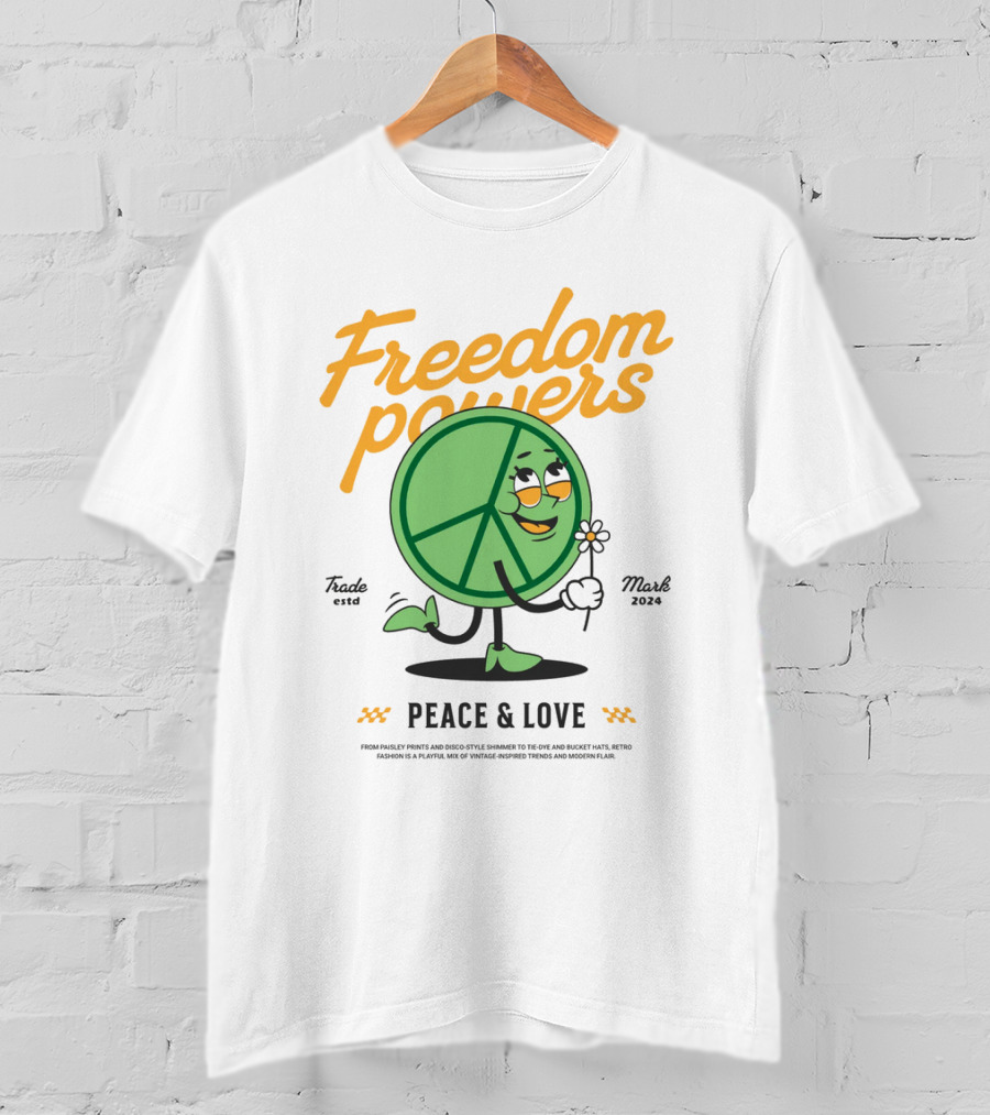 Freedom Powers Peace And Love T-Shirt
