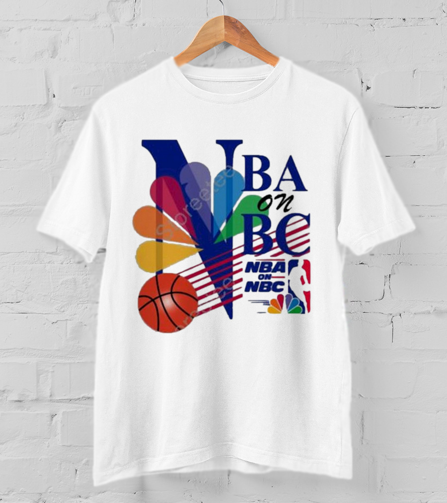 NBA On NBC Vintage Logo J. Kyle Mann Basketball T-Shirt